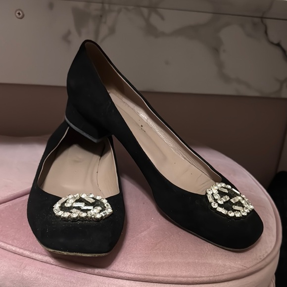 Gucci Black Embellished Women's Shoes - Picture 3 of 5